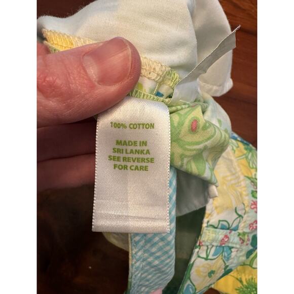 Lilly Pulitzer Patchwork Callahan Shorts Size 2 Alligator Frog Chino Cotton - Picture 9 of 9